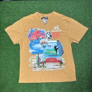 Billionaire Boys Club Dopamine Trek T-Shirt Taffy Tan Graphic XXXL 821-7300 NEW
